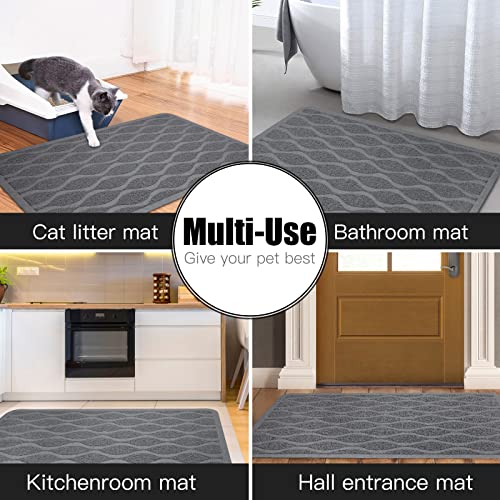 UPSKY Cat Litter Mat, Large Cat Litter Trapping Mat Scatter Control