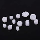 Kafuty 26pcs Plastic Spindle Gears Replacement DIY Model Accessories Worms Bevel view 3