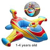 HSOMiD Inflatable Airplane Baby Kids Toddler Infant Swimming Float Seat Boat Pool Ring (D type)
