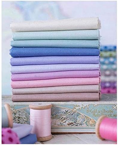 Tilda Solids Tone Finnanger Quilting Cotton Fabrics ~ 10 Fat Quarters Bundle ~ 2.5 Yards Total