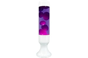 zhrisezlava 16 Inch Liquid Lamp, Purple Liquid with Purple Wax Motionin Liquid Relaxing Motion Light, Home Decor Calming and 
