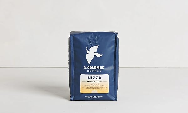 LA COLOMBE NIZZA MEDIUM ROAST WHOLE BEAN COFFEE – NOTES OF MILK CHOCOLATE, NUTS & BROWNIE WITH HONEY-SWEET ROASTED NUTTINESS, 24 OUNCE (PACK OF 1)