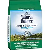 Natural Balance Puppy Formula L.I.D. Limited Ingredient Diets Dry Dog Food, Lamb & Brown Rice Formula, 12-Pound