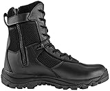 Maelstrom Men's LANDSHIP 8 Inch Military Tactical Duty Work Boot With Zipper, Black, 10.5 W US