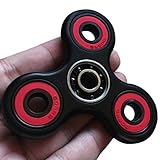 Merktor Tri-Spinner Fidget Toy With Premium Hybrid Ceramic Bearing - durable High Performance Bearing for Killing Time (black)