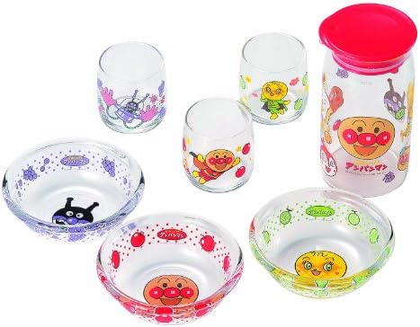 Otsuka Glass 14-177-6 Anpanman Glass Party Set