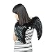Dazone Black Angel Feather Wings Costume
