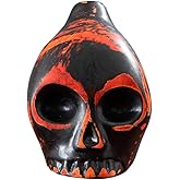 Creepy Aztec Death Scream War Whistle, High Decibels Authentic Human Sounding (Orange)