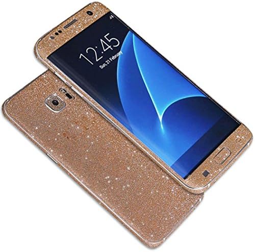 Glitter Full Body Stikcer for Galaxy S8, DStores Bling Sparkle Protector Film [Front &amp; Back] Full Coverage Decals Skin Wrap for Samsung Galaxy S8 (Rose Gold)