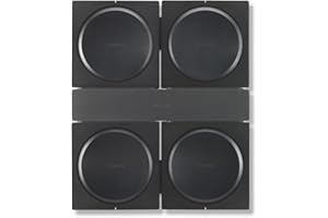 FLEXSON Wall Mount For 4 SONOS AMPS (Black)
