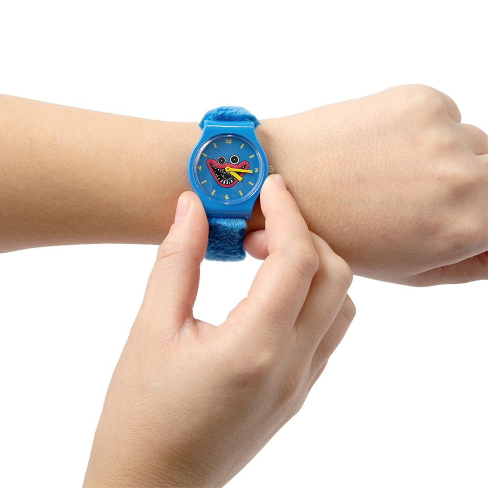 Poppy Playtime - Huggy Wuggy Wrist Watch (Adjustable Watch w/Fuzzy Fur Straps)