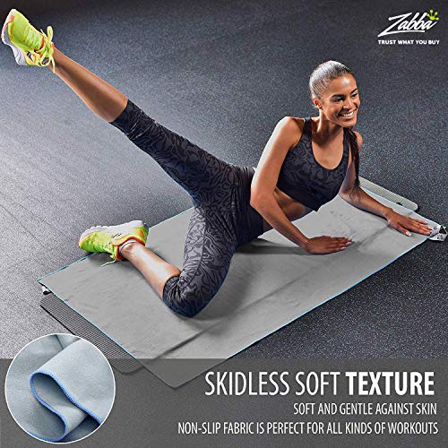 OlimpiaFit-Set-of-3-Microfiber-Towels-Fast-Drying-Gray-Travel-Backpacking-Yoga-Swimming-Sports-Fitness-Exercise-Gym-Body-Face-Sweat-Towel