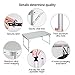REDCAMP Folding Camping Table Adjustable, Portable Picnic Table with 2 Chairs, Aluminum White 35.4