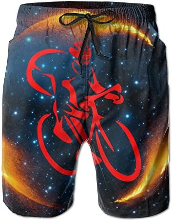Cyclist Bicycle Cycle Biker Cycler Men's Summer Quick Dry Swimming Shorts Beach Board Swim Trunks XL