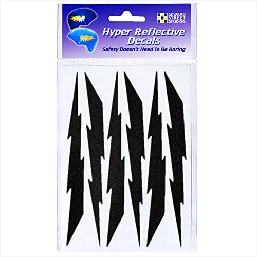Seward Street Studios Reflective Decals Lightning Set – Lightning Reflector Safety Sticker Kit