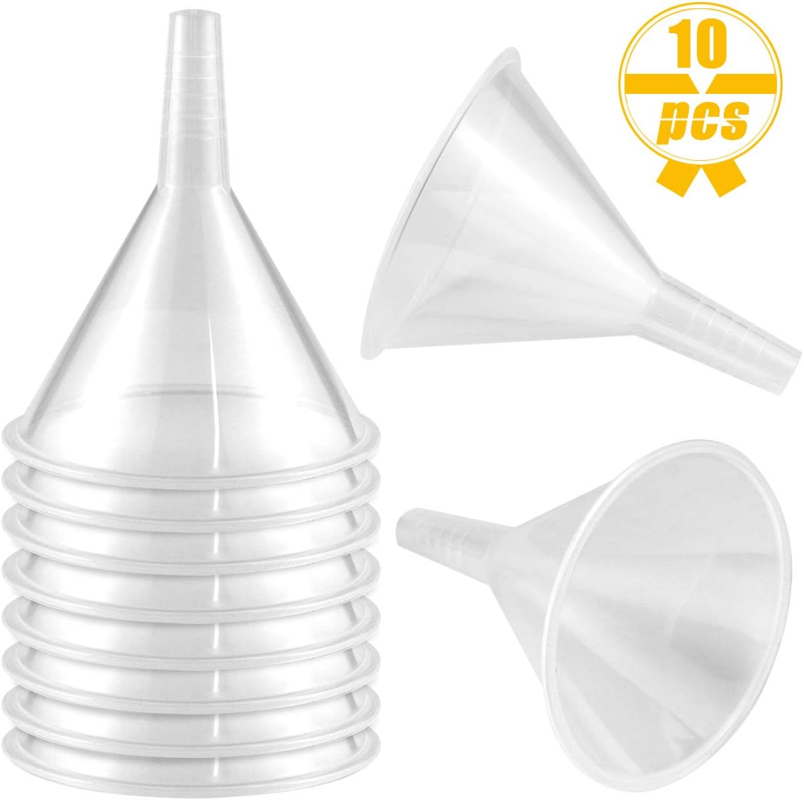 Agreatca 10 Pack MultiPurpose Plastic Funnels General