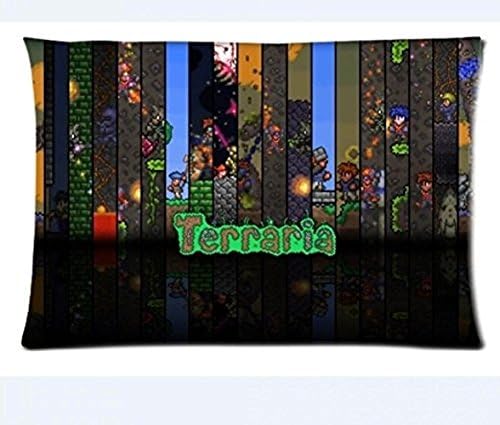 Sculpture Life Anime Family Free Drop Shipping Terraria Pillow Case Pillow Case Terraria 20 X 30 Inch (Twin Side)