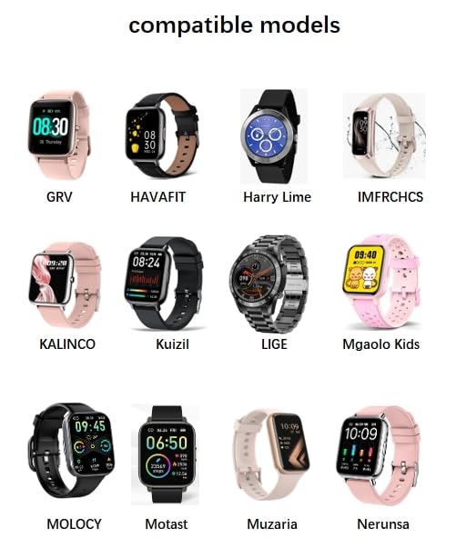 Smart Watch Magnet Charging USB Cables,2pin4mm,Compatible with Soudorv,Cillso,Dafit,Nerunsa,Radley,Reflex active