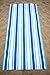 NEW ARRIVAL! Custom Design Beach Towel (Extra Large) Limited Run Classic Blue Stripes. Compact style. Easily fit 2-4 in your beach bag!