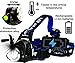 Zoomable Headlamp Flashlight - LED Rechargeable Headlamp with Batteries - Rechargeable Headlight Flashlight - Best Tactical Headlamp - 2000 Lumen Hardhat Headlamp - Bright Waterproof Led Head Lamp