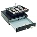 MMF Industries STEELMASTER Touch Release Cash Drawer | 13” W x 4” H x 14” D | 4 Cash & 5 Coin Compartments | Secure Lock with 2 Keys | Scratch & Chip-Resistant Finish | Steel | Portable Cash Drawer