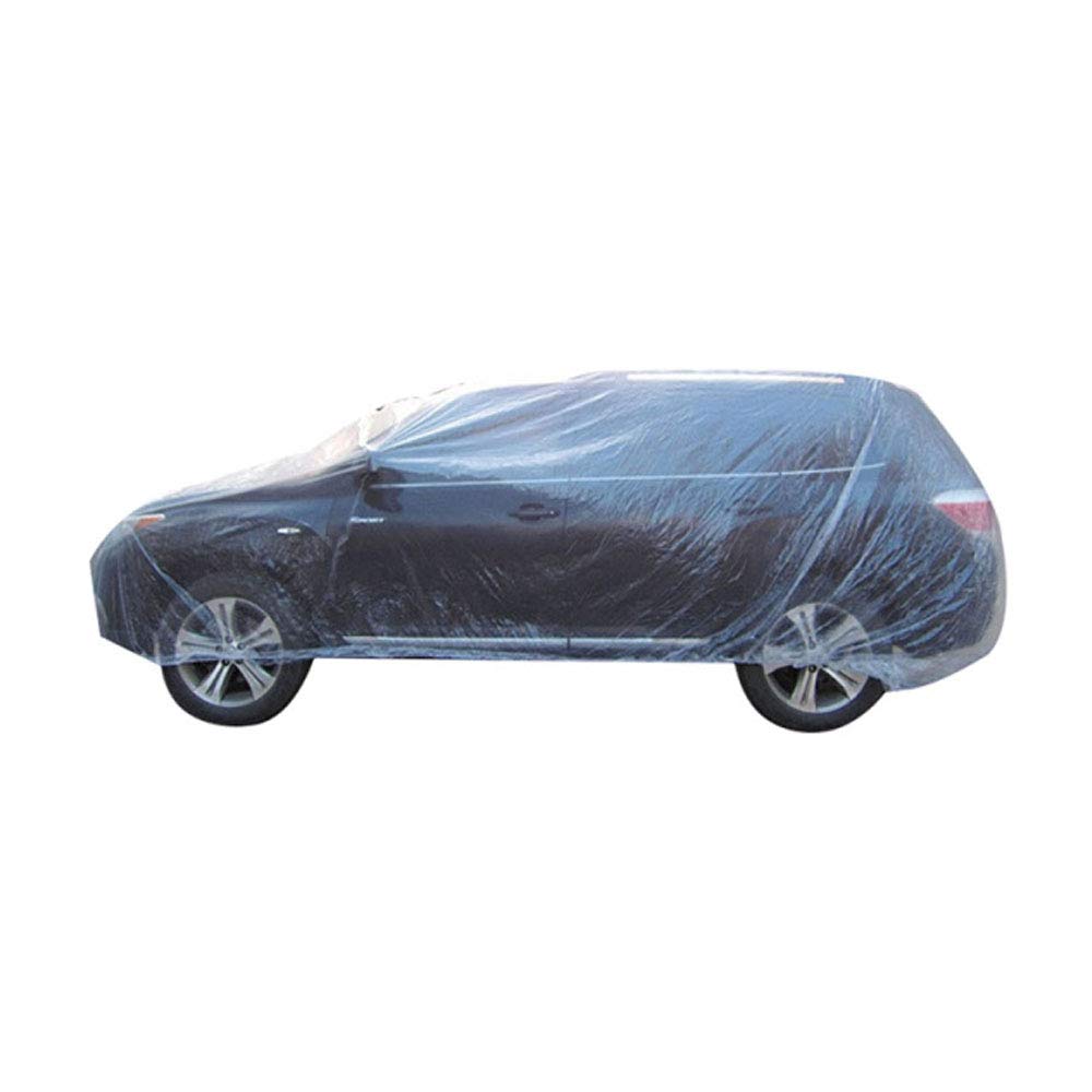 Mintice Clear Plastic Disposable Universal Car Covers Rain Dust Garage Cover Waterproof Temporary 16ft X 24ft