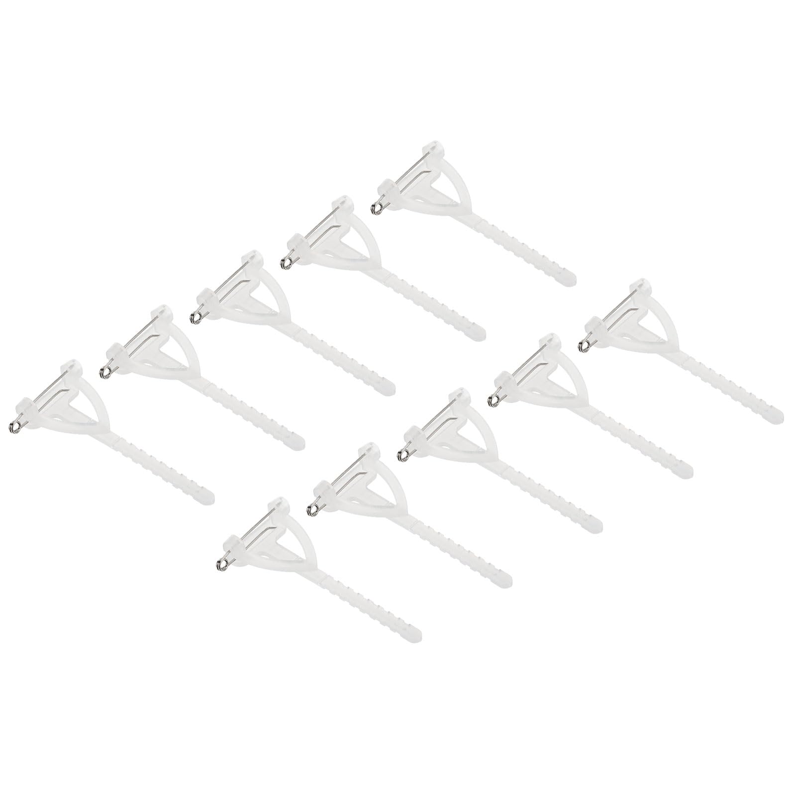 PATIKIL Plastic Safety Pins Corsage Buttonhole 200 Pcs for DIY Wedding Flower Bridegroom Brooch, White