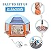 Baby Playpen, Exqline Portable Safety Kids Playpen for Infants and Babies, Foldable and Compact Best 6-Panel Baby Playard for Indoor and Outdoor[2018 Updated New Version]