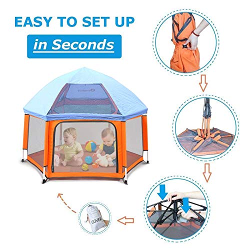 2 Playpen+Exqline+Portable+Infants+Foldable