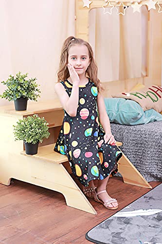 51IU9ZiH%2BnS Ahegao Girl's Floral Sleeveless Dresses Kids One Piece Sundress for Casual School 4-13 Years Old - Image 7