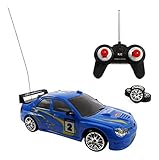 Liberty Imports Super Fast Drift Blue Star R/C Sports Car Remote Control Drifting Race Car 1:24 + Headlights, Backlights, Side Lights + 2 Sets of Tires