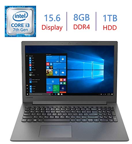 Lenovo IdeaPad 330 15.6″ HD Business Laptop, Intel Dual-Core i3-8130U Up to 3.4GHz (Beat i5-7200U), 8GB DDR4, 1TB HDD, WiFi, Bluetooth, HDMI, Windows 10 (Onyx Black)