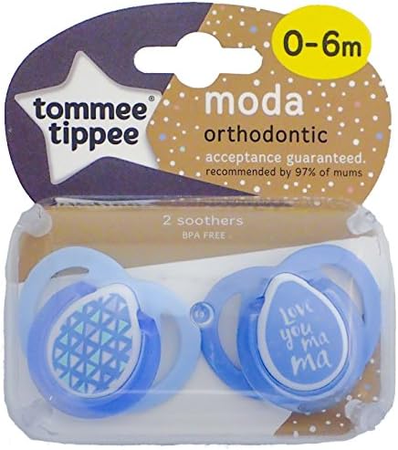 Closer To Nature Moda Soother Twin Pack - 0-6m (Love You Ma Ma)