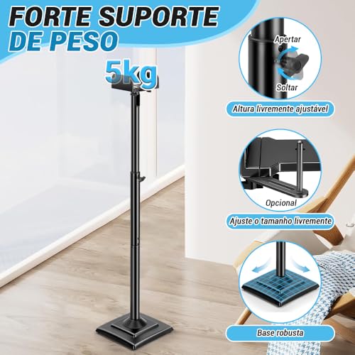 Pedestal Caixa de Som, Pedestal para Caixas Acústicas, Kit Pedestal Caixa Som, Suporte Caixa de Som, Kit 2 Pedestal Caixa Som
