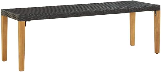 Vidaxl Gartenbank Modern Sitzbank Parkbank Bank Garten Gartenmobel Balkonbank Terrassenbank Rattanmobel Rattanbank 80cm Poly Rattan Schwarz Amazon De Kuche Haushalt