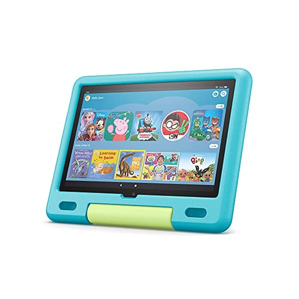 All-new-Fire-HD-10-Kids-tablet-for-ages-37-101-1080p-Full-HD-32-GB-Aquamarine-Kid-Proof-Case Fire HD 10 Kids tablet | for ages 3–7 | 10.1", 1080p Full HD, 32 GB | Aquamarine Kid-Proof Case