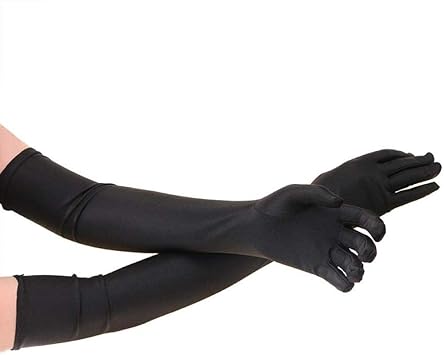 amazon long white gloves