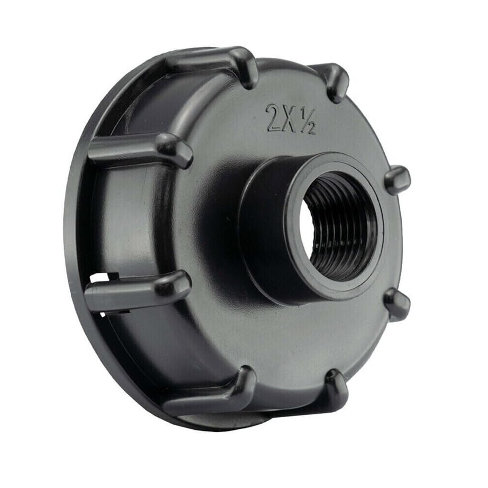 MiJunHD IBC Storage Tank Reducing Adapter S60x6 60mm Coarse Thread to G 1/2=20mm=DN15 Female Thread Reducer Connector for Homes, Gardens, Water Tanks (1 Piece)