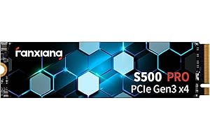 fanxiang S500 Pro 512GB NVMe SSD M.2 2280 PCIe Gen3x4 3200MB/s 3D NAND TLC 320TBW Internal Solid State Hard Drive