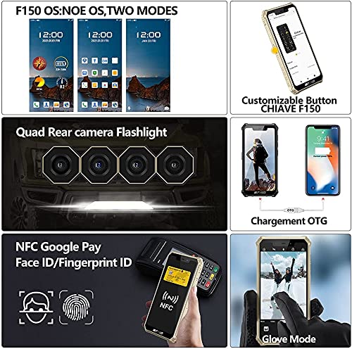 Rugged Smartphone Unlocked OUKITEL F150 6GB+64GB(SD 256G) 8000mAh Android 10 Dual-SIM 4G Global 5.86