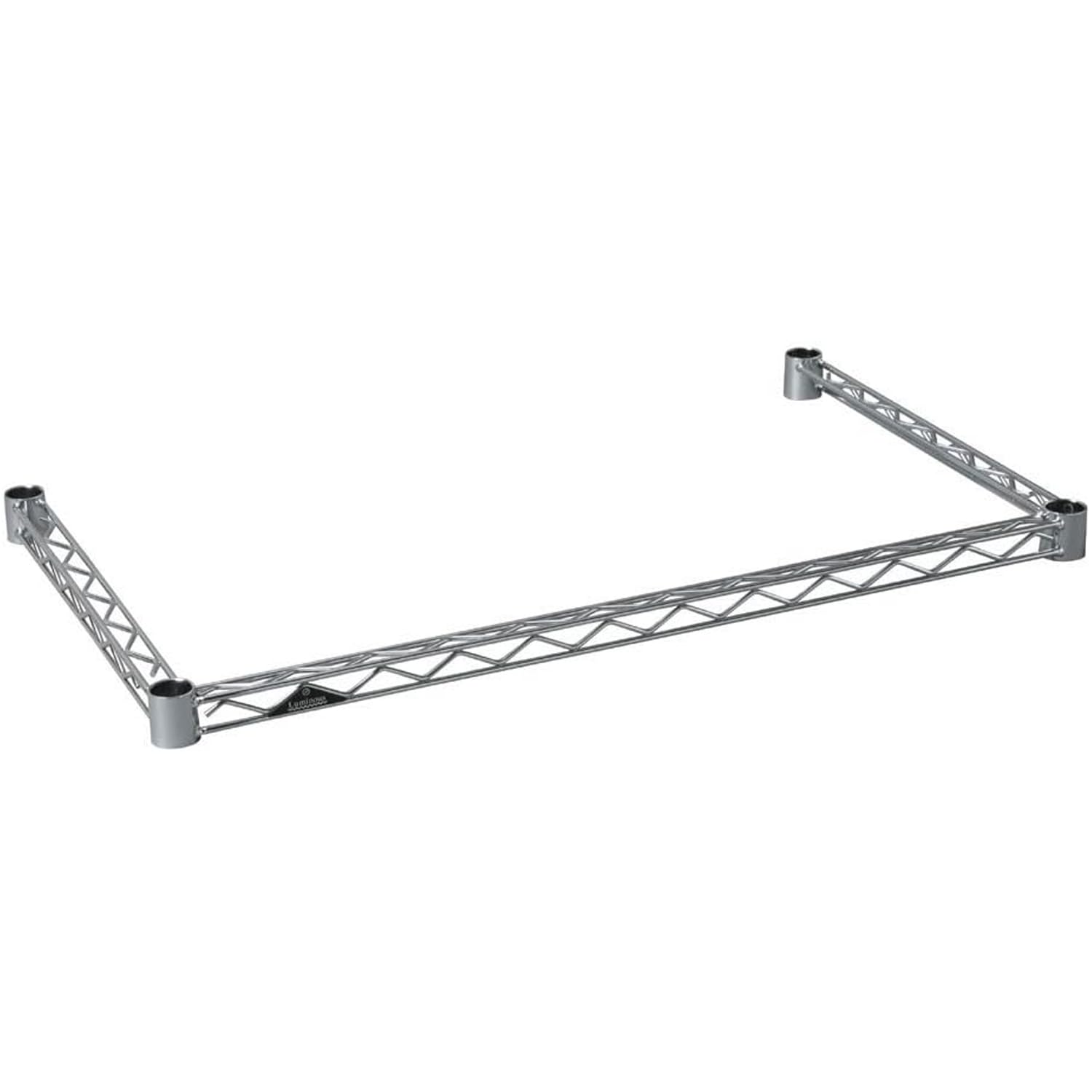 ドウシシャ ルミナス ラック スチールラック 補強パーツ コの字バー ワイヤーバー 幅91.5×奥行46cm 25KWB9045 ポール径25mm スリーブ無し 落下防止柵 引掛け収納 追加パーツ 頑丈 グラつき防止 ゴミ箱上ラック 幅90モデル商品画像