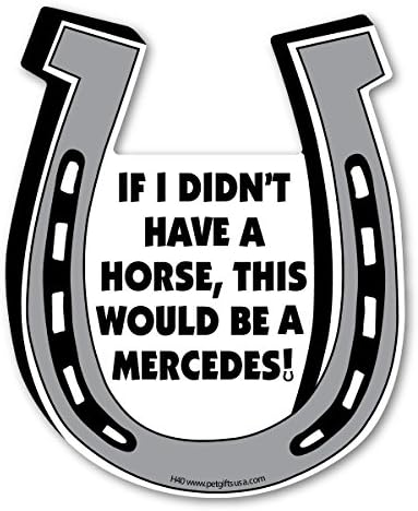 If I didn't have a horse, this would be a Mercedes!