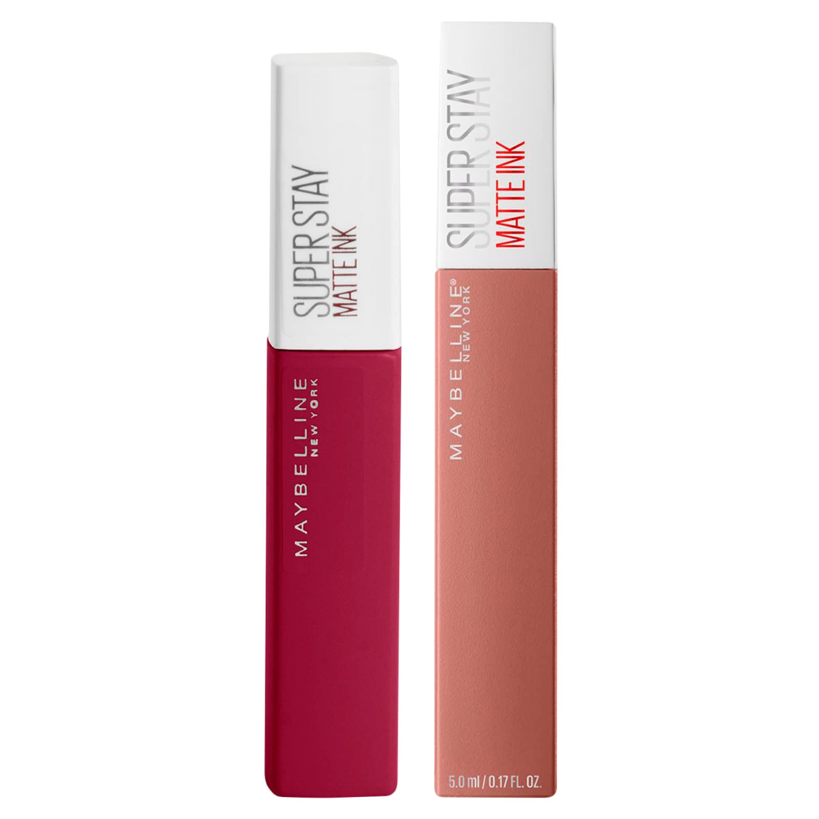 Maybelline New York SuperStay Matte Ink Lip Tint with Opaque Effect Intense Color with Precision Tip Applicator Make Up Kit of 2 Lipsticks with 115 Founder and 65 Seductress