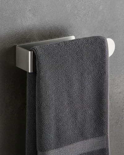 HOLESS - Bathroom Towel Holder - Stainless Steel - Strong 3M Adhesive - No Drilling - Easy to Install - Supports Up to 5 kg - Length 23 cm