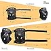 JBM BMX Bike Knee Pads and Elbow Pads with Wrist Guards Protective Gear Set for Biking, Riding, Cycling and Multi Sports Safety Protection: Scooter, Skateboard, Bicycle, Inline skatings