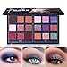 Pro 18 Colors Fashion Eyeshadow Palette Makeup Highly Pigmented Shimmer and Matte Blendable Waterproof Long Lasting Eye Shadow Powder Creamy (Roam & Soar)