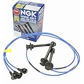 NGK Spark Plug Wire Set Compatible with Toyota 4Runner 3.4L V6 1996-2002 | Fixes misfire, rough idle and surge from cracked plug wires; complete wire set; clears P0300. OE replacement.