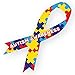 Autism Awareness Ribbon Large Magnetic Car Decal 8