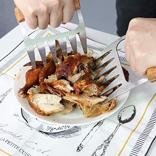 GHEART Meat Claws Shredder BBQ Bear Claws Stainless Steel Set Metal