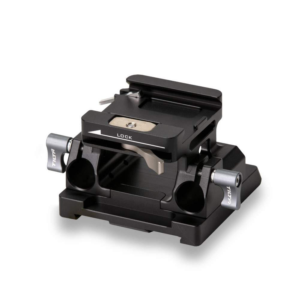 (Black) TILTA TA-BSP2-15-B 15mm LWS Baseplate Type II Compatible with Tiltaing Sharp 8K Panasonic GH Fuji X-T3/X-T4 Nikon Z6/Z7 Sony a6 a7/a9 A7S III Cage